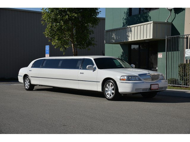 A white Limo for Downtown ride